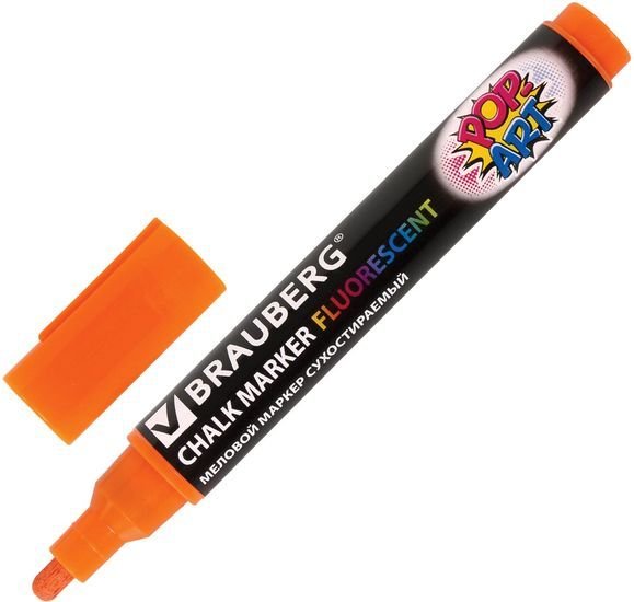Маркер меловой BRAUBERG Pop-art 151531