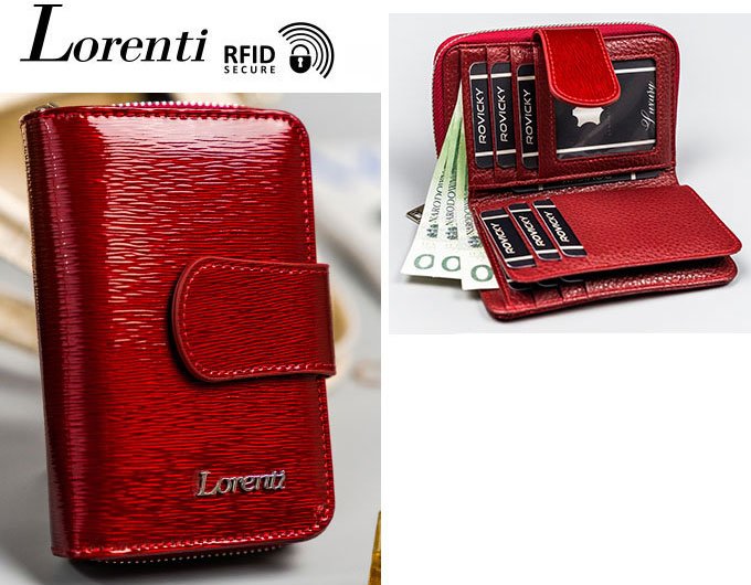 Кошелек Cedar Lorenti 76115-SH-RFID (красный)