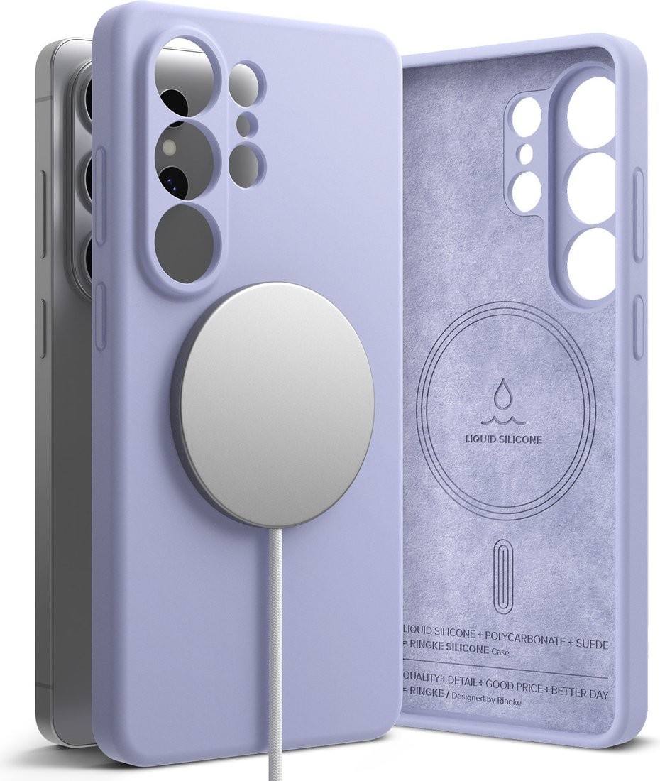 Чехол для телефона Ringke Silicone Magnetic для Galaxy S26 Ultra (Lavender)