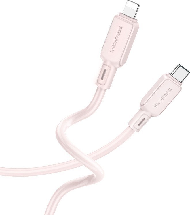 Кабель Borofone BX94 Lighting - USB Type-C (1 м, розовый)