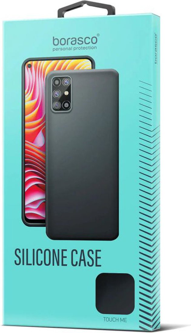 Чехол для телефона BoraSCO Silicone Case для Apple iPhone 14 70822 (черный)