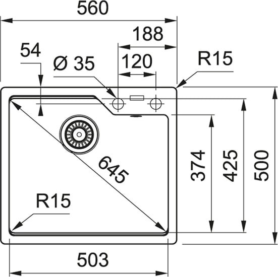 Кухонная мойка Franke Urban UBG 610-56 (оникс)