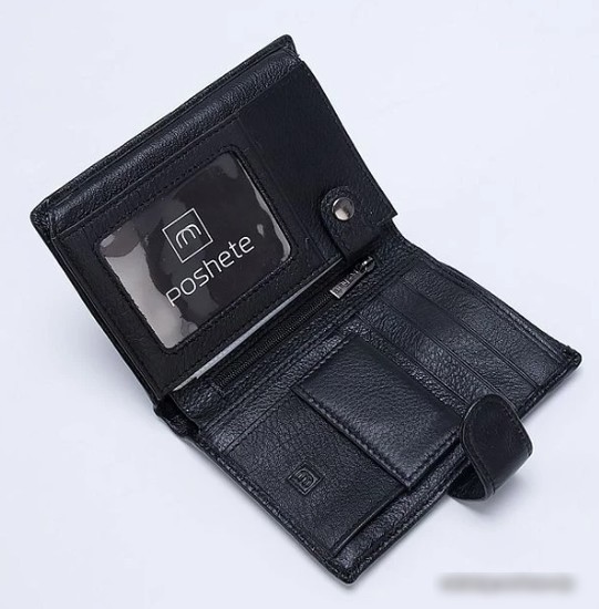 Кошелек Poshete 848-22-302-BLK (черный)