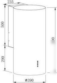 Кухонная вытяжка ZorG Rondo 1260 39 S (черный)
