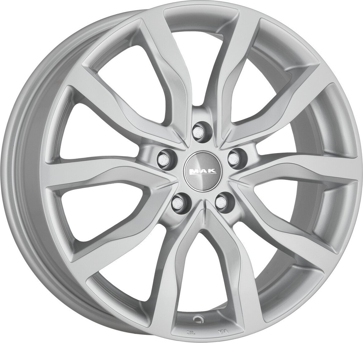 Литые диски MAK Highlands 18x8" 5x114.3мм DIA 76мм ET 40мм Silver