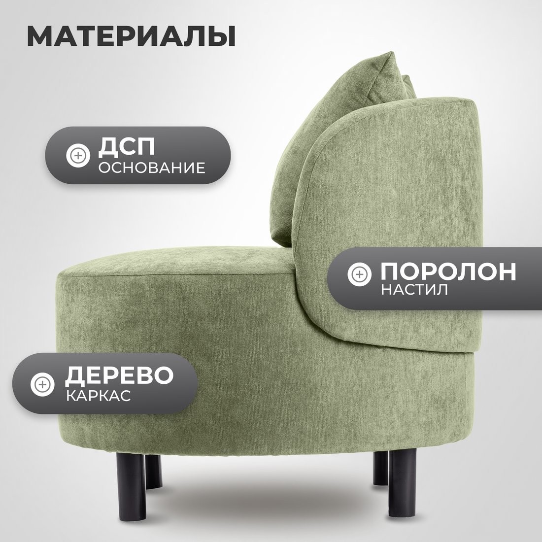 Интерьерное кресло Mio Tesoro Милан 1 (JH3565-21)