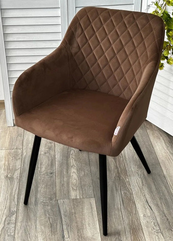 Стул с подлокотниками M-City Brandy 629M05175 (505-11 кофе/черный)