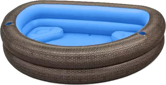 Надувной бассейн Bestway TruPrint Wicker 54426 (231х178х53)