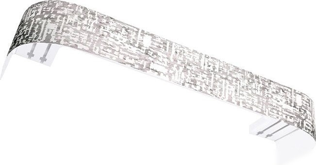 Карниз для штор Legrand Бруно 7см 2.4м 2р с поворотами 58139440 (серебро/патина)