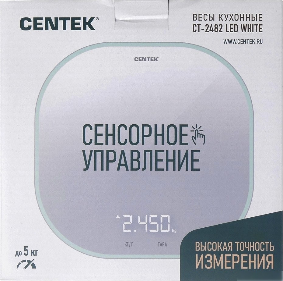 Кухонные весы CENTEK CT-2482 (белый)