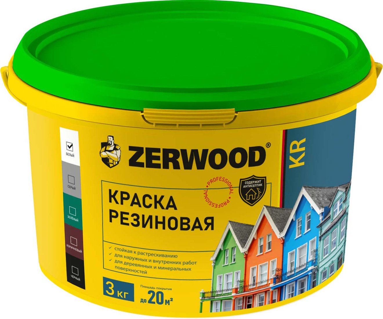 Краска Zerwood KR Резиновая 3 кг (серый)