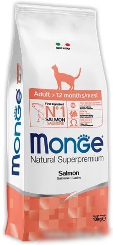 Сухой корм для кошек Monge Superpremium Adult Salmon (10 кг) Сухой корм для кошек Monge Superpremium Adult Salmon (10 кг)