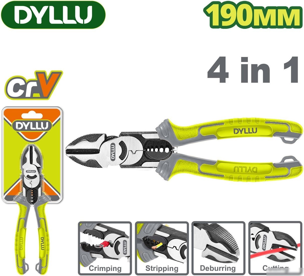 Кусачки боковые (бокорезы) Dyllu DTPL3778 Кусачки боковые (бокорезы) Dyllu DTPL3778