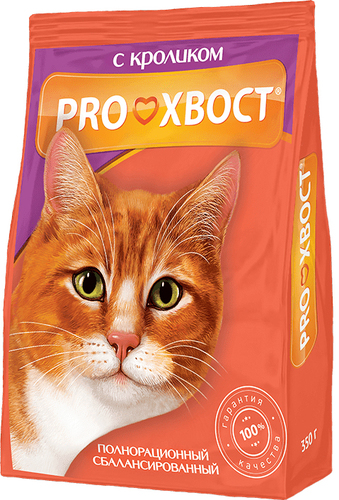 Сухой корм для кошек Proхвост с кроликом 350 г