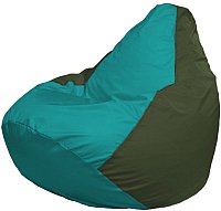 Кресло-мешок Flagman Груша Супер Мега 4XL Г5.1-288 (бирюзовый/темно-оливковый)