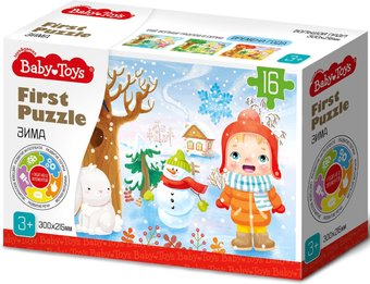 Мозаика/пазл Baby Toys First Puzzle Времена года. Зима 04158