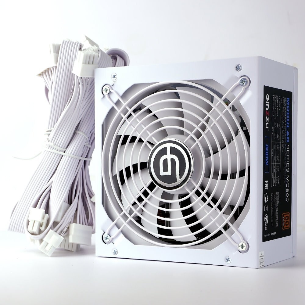 Блок питания Ginzzu MC800 (белый)