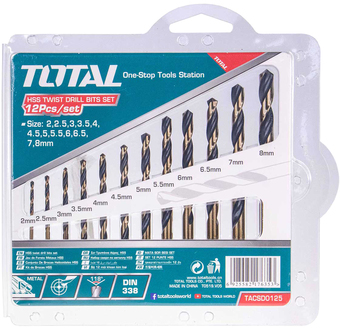 Набор сверл Total TACSD0125 (12 шт)