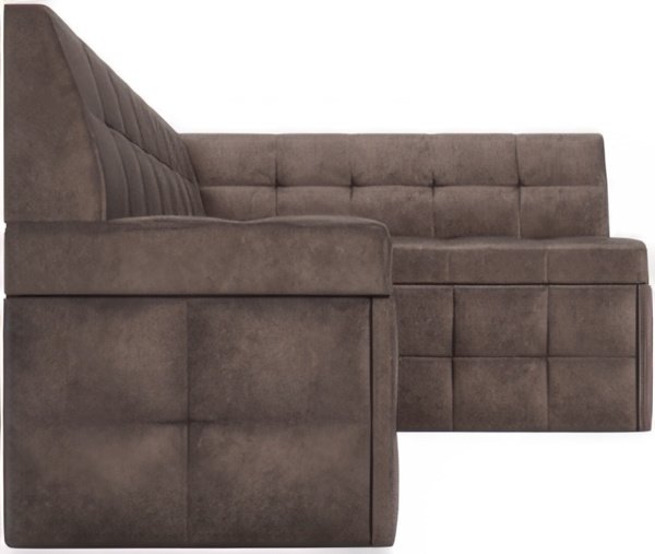 Угловой диван Мебель-АРС Атлантис правый 190x84x120 (серо-шоколадный Star Velvet 60 Cofee)