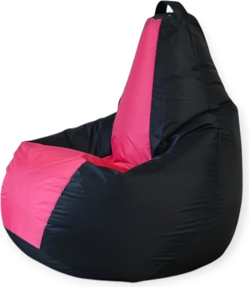 Кресло-мешок Mio Tesoro Груша Kombo XXL GF-130x85-CHF (черный/фуксия)