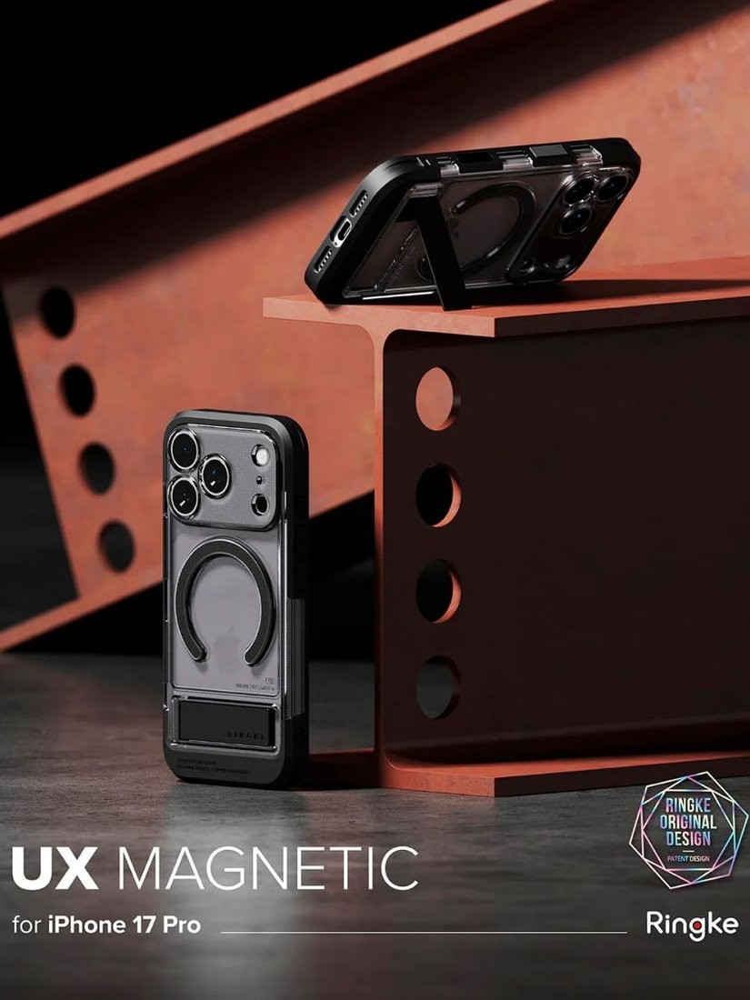 Чехол для телефона Ringke Ux Magnetic для iPhone 17 Pro Smoke Black