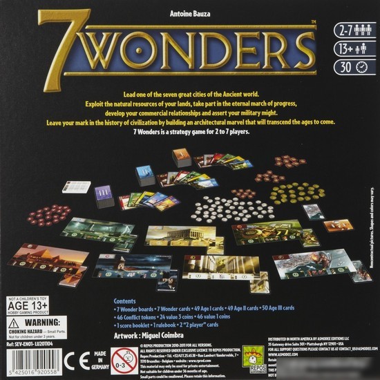 Настольная игра Asmodee 7 Wonders (7 чудес)