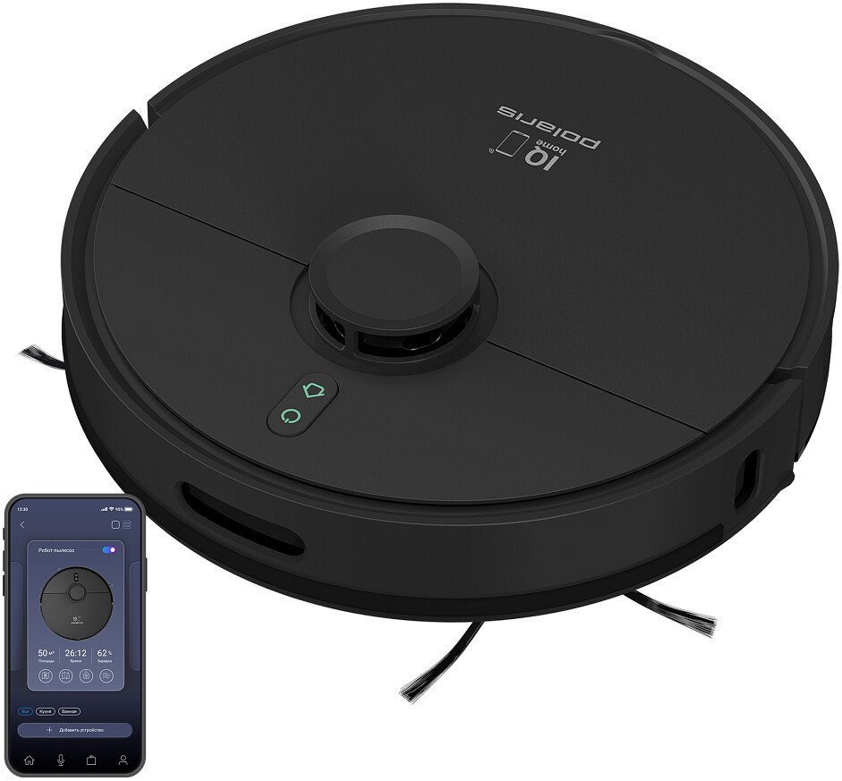 Робот-пылесос Polaris PVCR 4500 WI-FI IQ Home (черный)