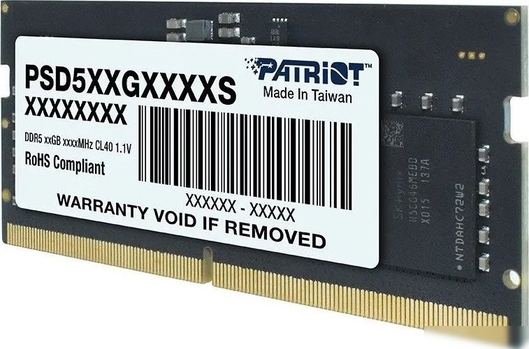 Оперативная память Patriot Signature Line 32ГБ DDR5 SODIMM 5600 МГц PSD532G56002S