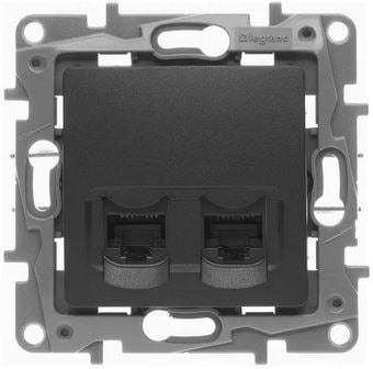 Розетка Legrand Etika 672655 (антрацит)