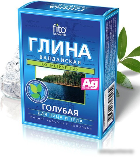Глина Глина косметическая для тела Голубая Валдайская 100 г