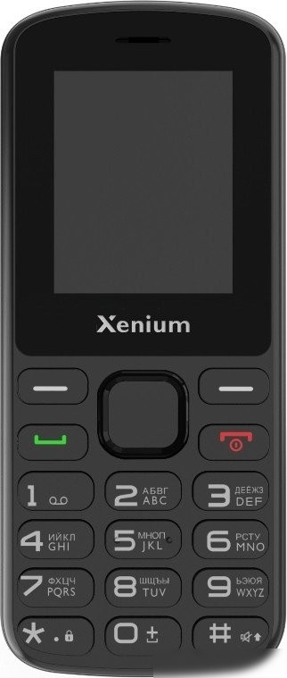 Кнопочный телефон Xenium X170 (черный)