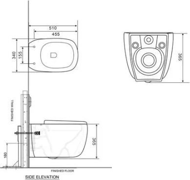 Унитаз подвесной Roxen StounFix Dual Fresh 968510