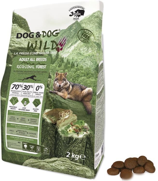 Сухой корм для собак Gheda Petfood Dog&Dog Wild Regional Forest со свининой, кабаном и оленем (2 кг)