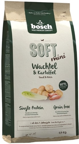 Сухой корм для собак Bosch Soft Mini Wachtel & Kartoffel 1 кг