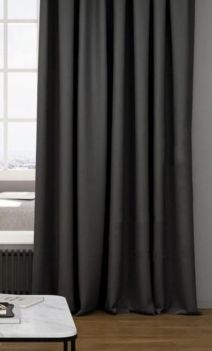 Комплект штор КронасМАрт Блэкаут 250x250 (2шт, антрацит)