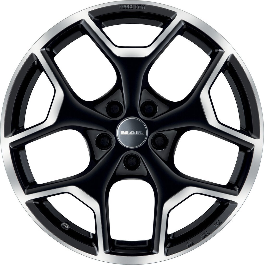 Литые диски MAK Liberty 18x7.5" 5x108мм DIA 72мм ET 39мм Black Mirror