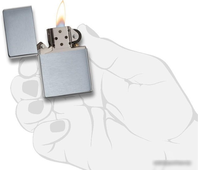 Зажигалка Zippo Brushed Chrome Vintage 230.25-000003