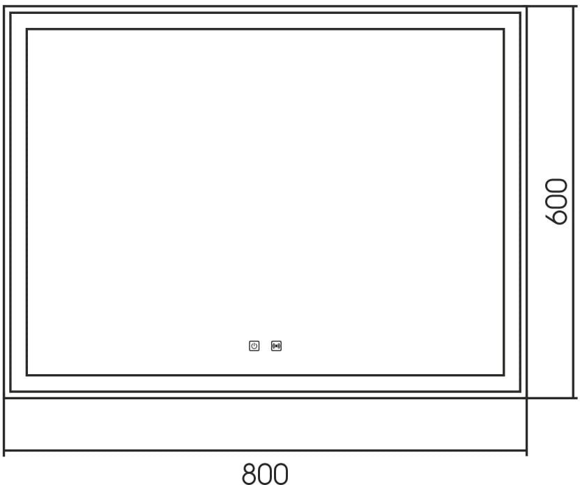 Зеркало Abber See AG6104SP