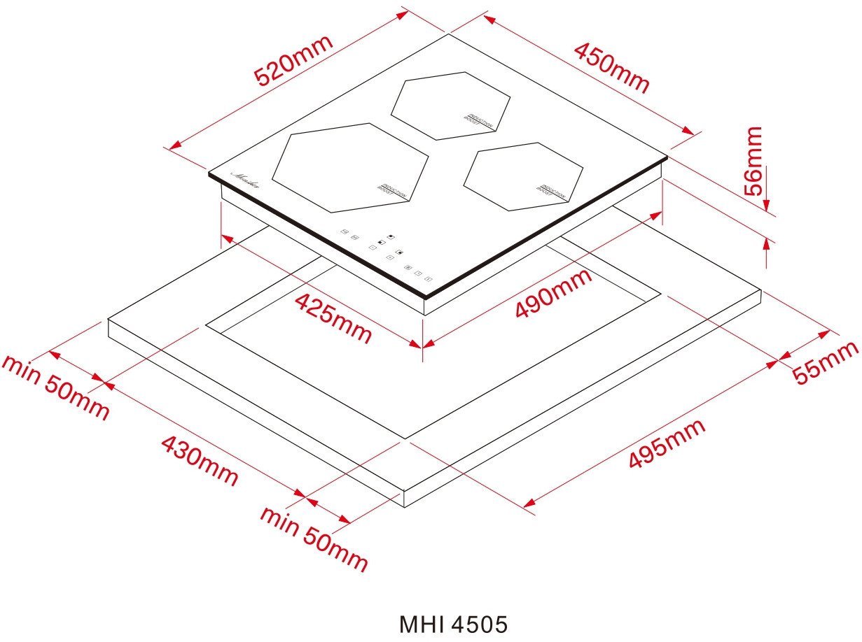 Варочная панель Monsher MHI 4505