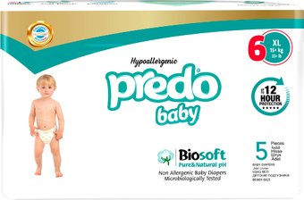 Подгузники Predo Baby №6 15+ кг BIO-106 (5 шт)