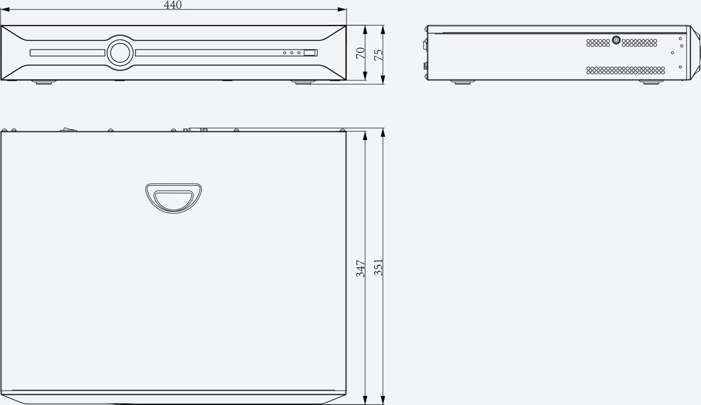 Сетевой видеорегистратор Tiandy TC-R3440 I/B/N/H/C/V4.1