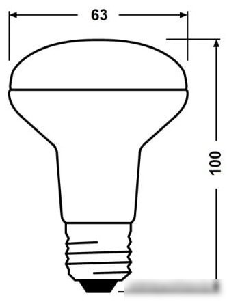 Светодиодная лампа Osram LV R60 8 SW/840 230V E27 10X1 RU