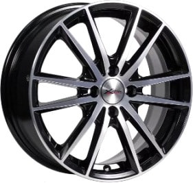 Литые диски X'trike X-127 15x6" 4x100мм DIA 54.1мм ET 45мм BK/FP