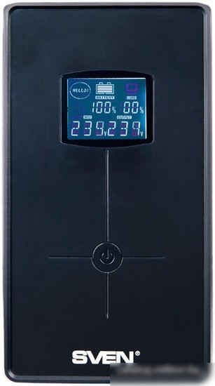 Источник бесперебойного питания SVEN Pro+ 1500 (LCD, USB)