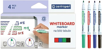 Набор маркеров Centropen 2.5 мм 8559 0401 (4 шт)