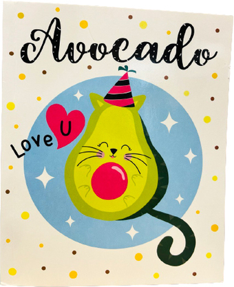 Блокнот Malamalama Avocado Love U Блокнот позитивного настроения 4627131689445