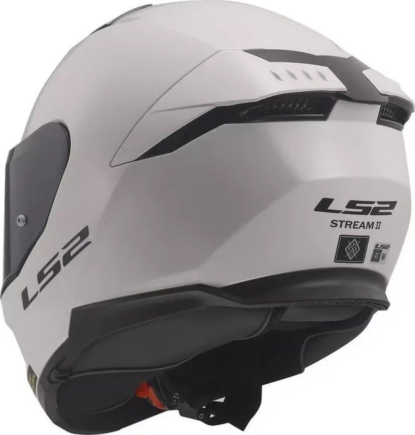 Мотошлем LS2 FF808 Strem II 06 (XS, белый глянцевый)