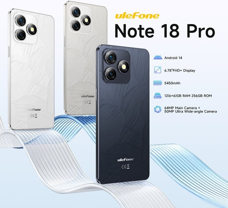 Телефон Ulefone Note 18 Pro 6GB/256GB (серый)
