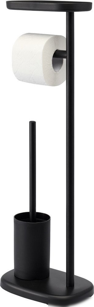 Держатель для туалетной бумаги и ершика Bergenson Bjorn Slim BB0000945 (черный)