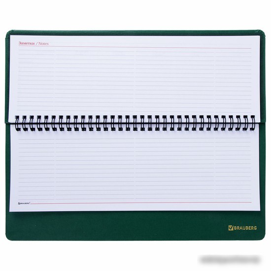 Ежедневник BRAUBERG недатированный настольный Select 111695 (зеленый)